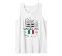 Colisée Rome Drapeau Italie Souvenir Amphithéâtre Flavien Débardeur