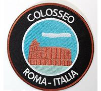 Colisée Rome Italie Colosseo Roma 9 cm patch Italia Badge Fer brodé sur Applique Temples de voyage Souvenir DIY Sac à dos Bagages T-shirt pour femme