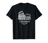 Colisée Rome Italie Souvenir Amphithéâtre Flavien Croquis T-Shirt