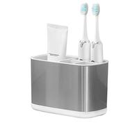 Colist Porte-Brosse à Dents en Acier Inoxydable, Organisateur de Porte-Brosse à Dents électrique de Salle de Bain, Porte-Brosse à Dents Nettoyage Facile détachable Fond antidérapant(Petit)