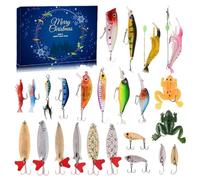 Colitt Fishing Advent Calendar, 24 Days Of Surprise Fishings Tackle, Reusable Gear, Fishing Tackle Countdown, Ideal Gift for Anglers (C)