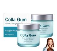 Colla Gum Collagum Smile Strengthening Collagen Powder,Collagen Tooth,Hydroxyapatite Toothpaste Care Powder Protect Gum,Collagen Tooth Powder,Collagen Powder for Gums,Teeth Whitening Toothpaste (2PC)