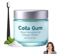 Colla Gum Poudre De Renforcement Du Sourire Collagum, Dents En Collagène,Poudre Dentaire Au Collagène,Fortifiante Collagum Smile,Poudre De Soin Pour Dentifrice Voyage,Protège Les Gencives,50g (1Set)