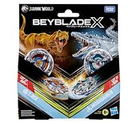 Collaboration Beyblade X Jurassic World T. Rex Contre Mosasaurus, Multipack