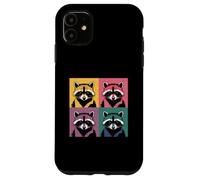 Collage Art Raton Laveur Panda des Ordures Coque pour iPhone 11