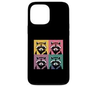 Collage Art Raton Laveur Panda des Ordures Coque pour iPhone 13 Pro Max