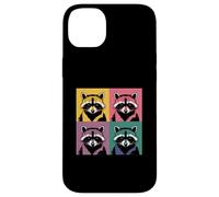 Collage Art Raton Laveur Panda des Ordures Coque pour iPhone 14 Plus
