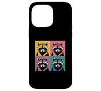 Collage Art Raton Laveur Panda des Ordures Coque pour iPhone 14 Pro Max