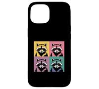 Collage Art Raton Laveur Panda des Ordures Coque pour iPhone 15