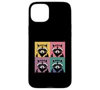 Collage Art Raton Laveur Panda des Ordures Coque pour iPhone 15 Plus