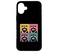 Collage Art Raton Laveur Panda des Ordures Coque pour iPhone 16 Plus