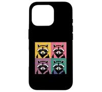 Collage Art Raton Laveur Panda des Ordures Coque pour iPhone 16 Pro