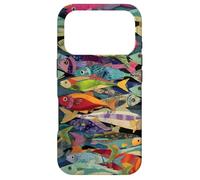 Collage coloré Motif Poisson rétro océan pêche esthétique Coque pour iPhone 17 Pro