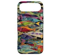 Collage coloré Motif Poisson rétro océan pêche esthétique Coque pour iPhone Air