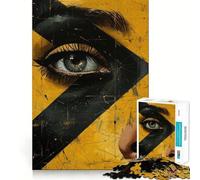 Collage d'affiches avec Puzzles de Visages de 1000 pièces pour Adultes Jeu de réflexion Intelligent Amusant et précis Décoration Artistique (38x26cm)