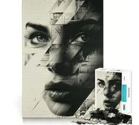 Collage d'affiches avec Visages, Puzzle de 1000 pièces pour Adolescents, Jeu de logique et d'adresse, détente mentale, découpe précise, Cadeau de Noël (38x26cm)
