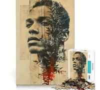 Collage d'affiches avec Visages, Puzzle de 1000 pièces pour Adolescents, Puzzle de mémorisation Facile à Construire, Loisirs, découpe soignée, Cadeau de Noël (38x26cm)