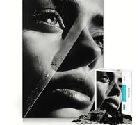 Collage d'affiches avec Visages, Puzzle de 1000 pièces pour Adultes, Stimulation de la mémoire, Passe-Temps à Domicile, décoration Murale (50x75cm)