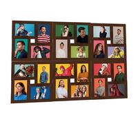 Collage de Cadres Photo pour Photo de 24x(10x15 cm) Marron MDF Image vidaXL