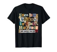 Collage de Foi chrétienne Sa grâce me Trouve T-Shirt