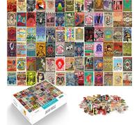 Collage de Graffitis rétro Puzzles pour Adolescents 1000 pièces Analyse et logique Jouets de décoration pour la Maison 38x26cm
