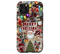 Collage de Noël Vintage Lumières de Noël pour Filles Coque pour iPhone 11 Pro