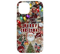 Collage de Noël Vintage Lumières de Noël pour Filles Coque pour iPhone 14