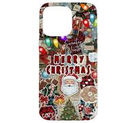 Collage de Noël Vintage Lumières de Noël pour Filles Coque pour iPhone 15 Pro Max
