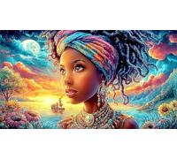 Collage de Paysage Fantastique en 4 Parties Puzzle pour Adultes 1000 pièces - Papier recyclé Idée Cadeau Parfaite Décoration Murale & Activité 38x52/1000pcs