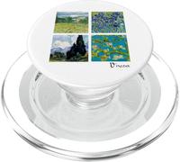 Collage de Peinture Van Gogh aux Iris et Fleurs d'Amandier PopSockets PopGrip pour MagSafe