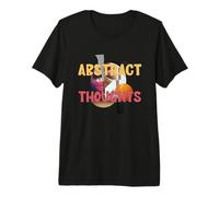 Collage de pensées abstraites T-Shirt Haut de Gamme