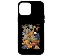 Collage de Personnages Ultimate Wild Animal Kingdom Coque pour iPhone 12 Pro Max