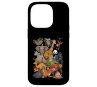 Collage de Personnages Ultimate Wild Animal Kingdom Coque pour iPhone 14 Pro