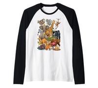 Collage de Personnages Ultimate Wild Animal Kingdom Manche Raglan