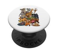 Collage de Personnages Ultimate Wild Animal Kingdom PopSockets PopGrip Adhésif