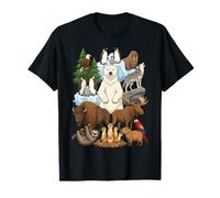 Collage de Personnages Ultimate Wild Animal Kingdom T-Shirt