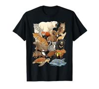 Collage de Personnages Ultimate Wild Animal Kingdom T-Shirt