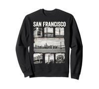 Collage des Monuments emblématiques de San Francisco en Californie Sweatshirt