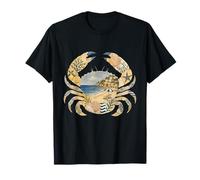 Collage d'été de Crabe côtier Art méditerranéen Animal Marin T-Shirt