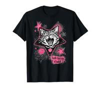 Collage d'étoiles Grunge Bad Kitty Club Punk Cat Y2K T-Shirt