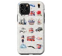 Collage d'icônes Britanniques - Fantastique Londres Coque pour iPhone 11 Pro