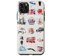 Collage d'icônes Britanniques - Fantastique Londres Coque pour iPhone 11 Pro Max