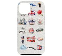 Collage d'icônes Britanniques - Fantastique Londres Coque pour iPhone 13