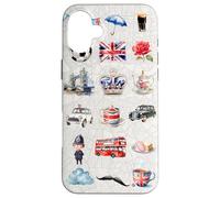 Collage d'icônes Britanniques - Fantastique Londres Coque pour iPhone 16 Plus
