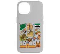 Collage du Patrimoine syrien - Culture Vintage du Moyen-Orient Coque pour iPhone 14