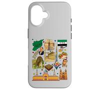 Collage du Patrimoine syrien - Culture Vintage du Moyen-Orient Coque pour iPhone 16
