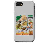 Collage du Patrimoine syrien - Culture Vintage du Moyen-Orient Coque pour iPhone SE (2020) / 7/8