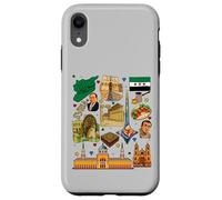 Collage du Patrimoine syrien - Culture Vintage du Moyen-Orient Coque pour iPhone XR