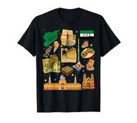 Collage du Patrimoine syrien - Culture Vintage du Moyen-Orient T-Shirt