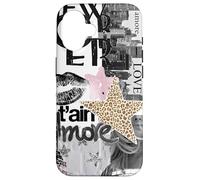 Collage esthétique Coquette Collage léopard Coquette Coque pour iPhone 16